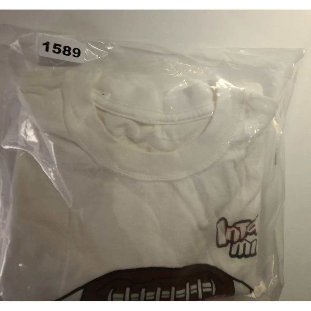Intense Milks Friday Night Lights KISS 98.5‎ Long Sleeve Graphic T-Shirt White L